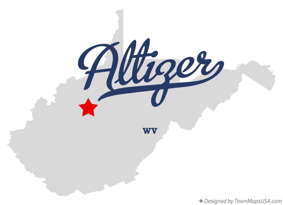 Map of Altizer West Virginia WV