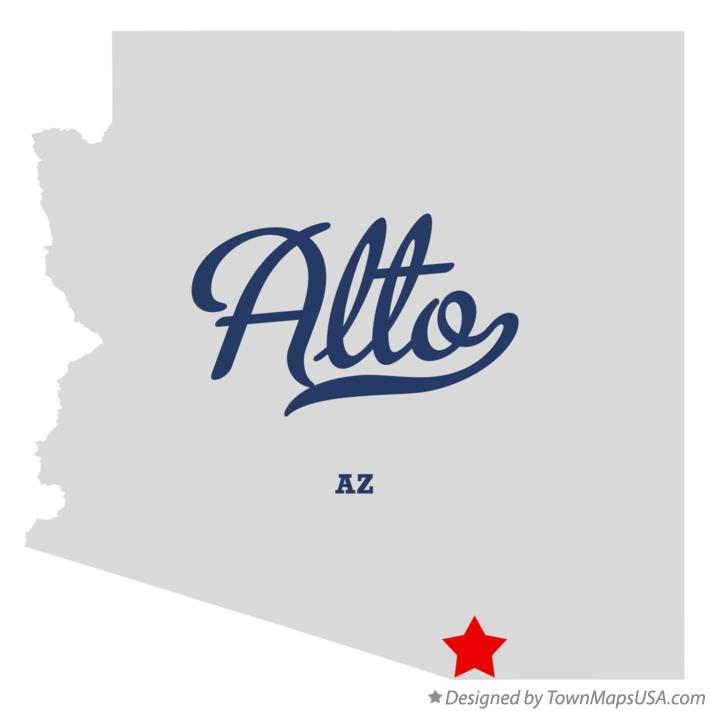 Map of Alto Arizona AZ