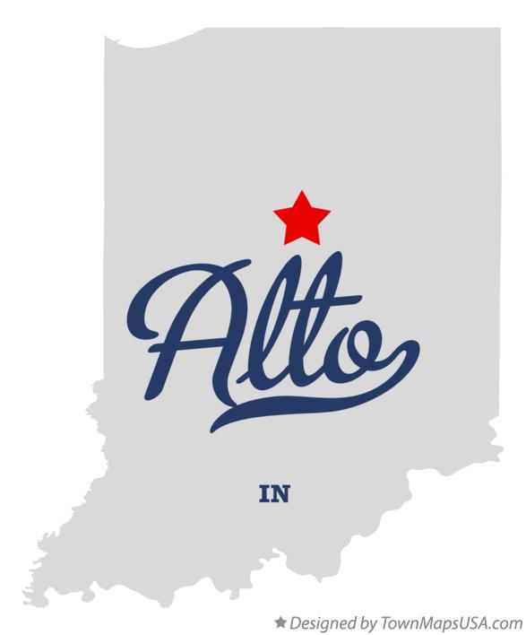 Map of Alto Indiana IN