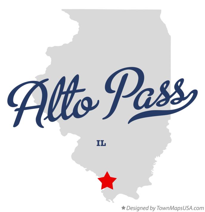 Map of Alto Pass Illinois IL