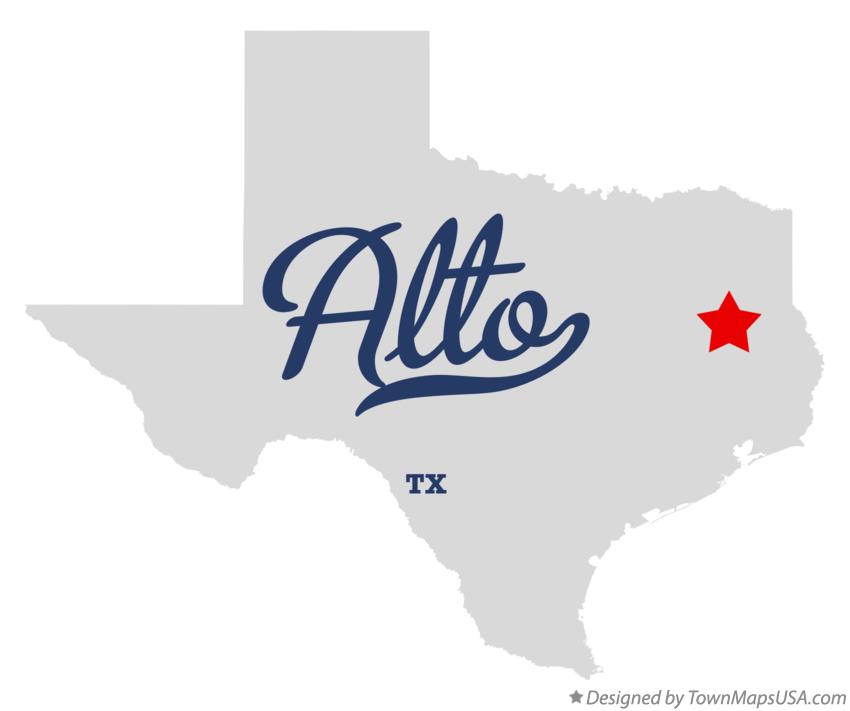 Map of Alto Texas TX