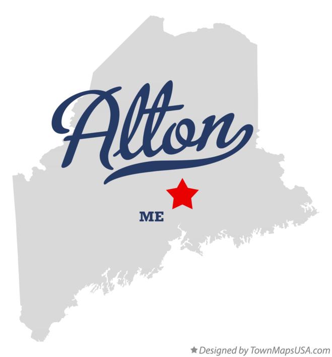 Map of Alton Maine ME