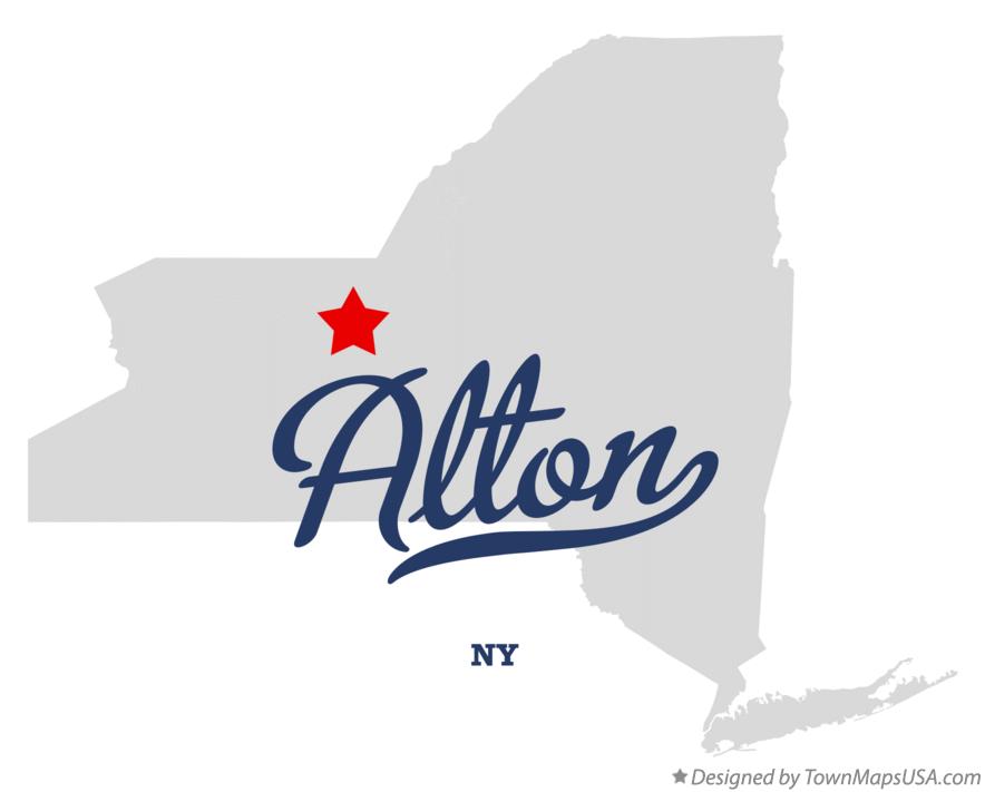 Map of Alton New York NY