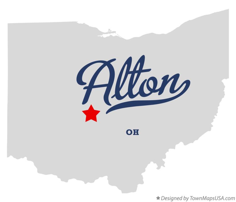 Map of Alton Ohio OH