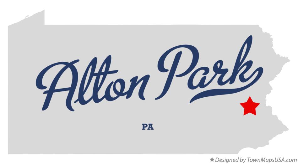 Map of Alton Park Pennsylvania PA