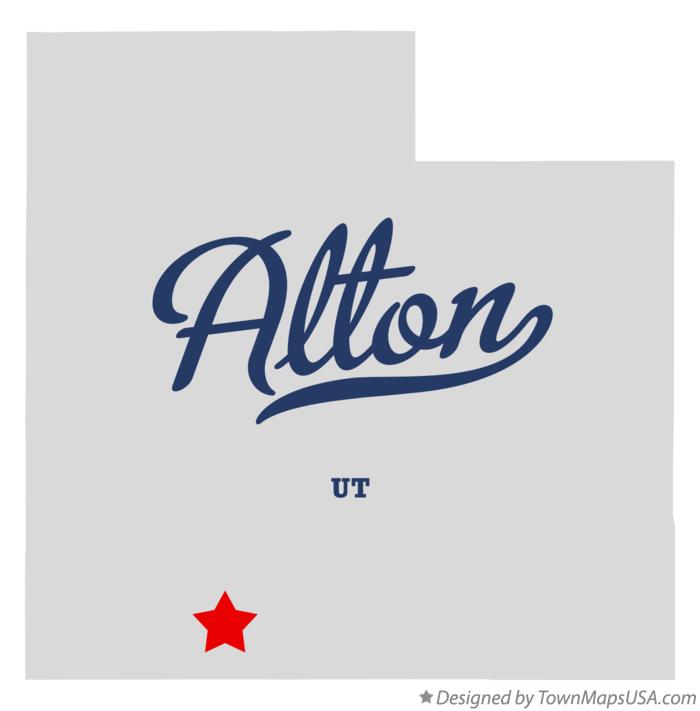 Map of Alton Utah UT