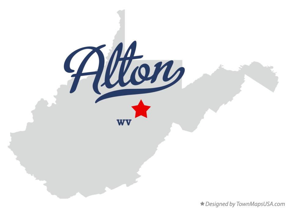 Map of Alton West Virginia WV