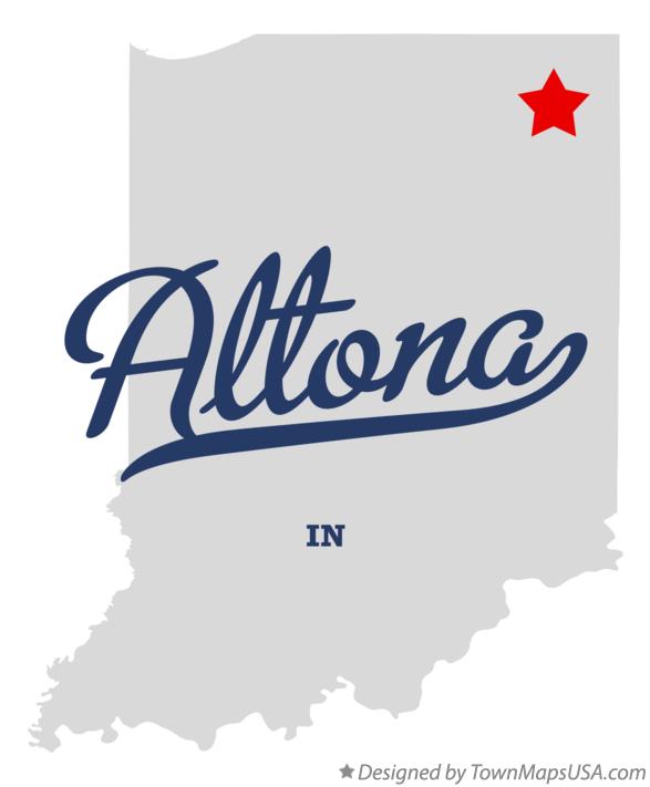 Map of Altona Indiana IN
