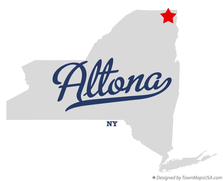 Map of Altona New York NY