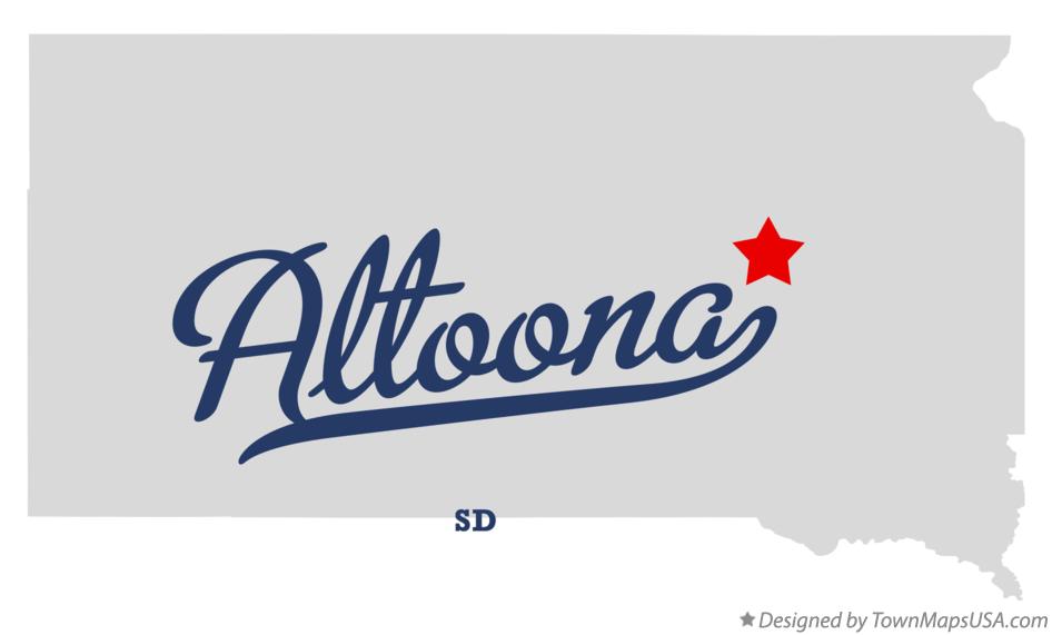 Map of Altoona South Dakota SD