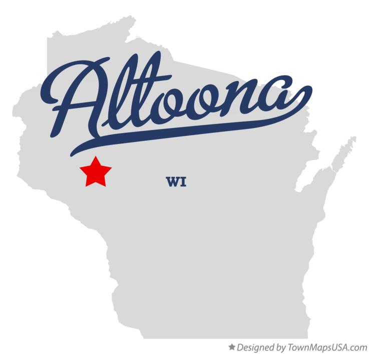 Map of Altoona Wisconsin WI