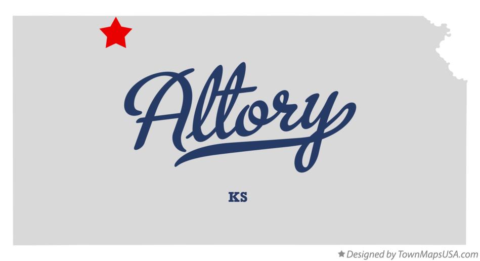 Map of Altory Kansas KS