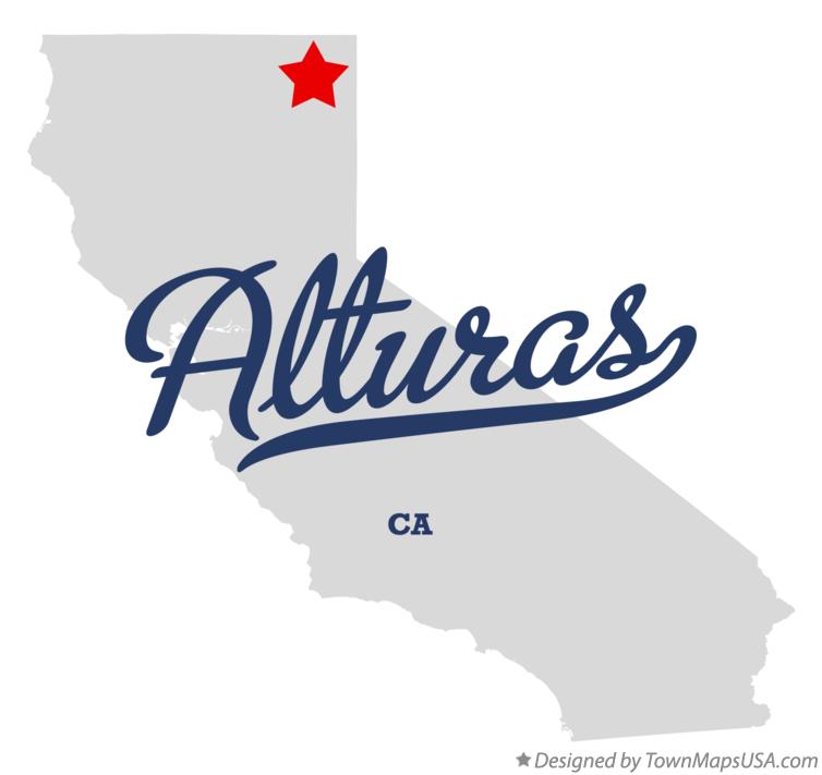 Map of Alturas California CA