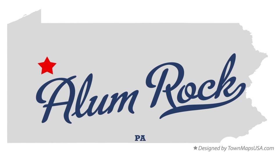 Map of Alum Rock Pennsylvania PA
