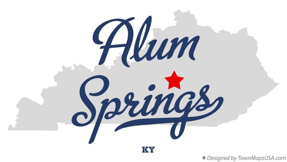 Map of Alum Springs Kentucky KY