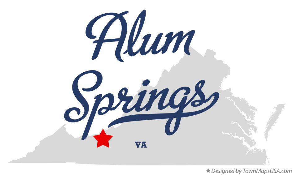 Map of Alum Springs Virginia VA