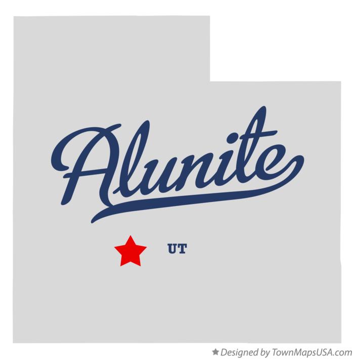 Map of Alunite Utah UT
