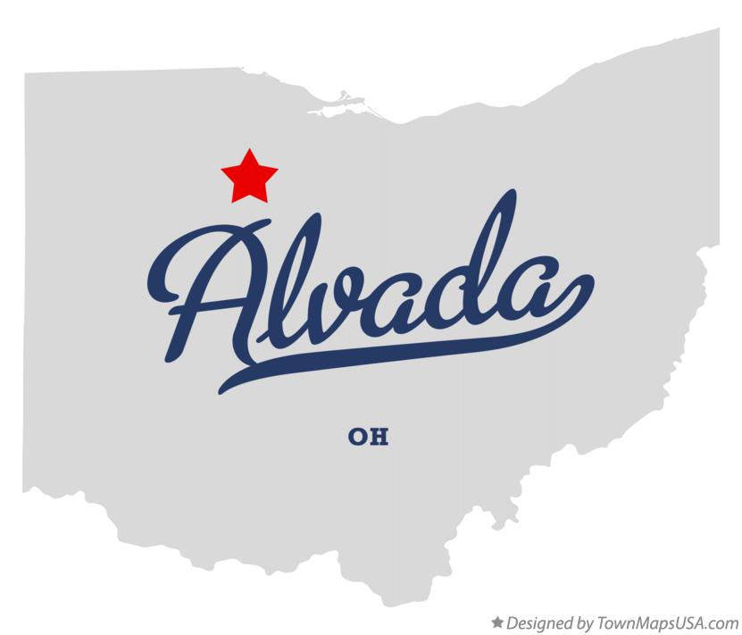 Map of Alvada Ohio OH