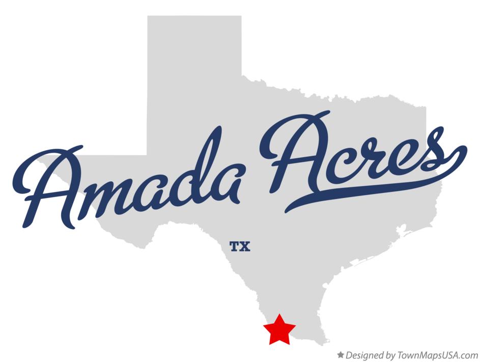 Map of Amada Acres Texas TX