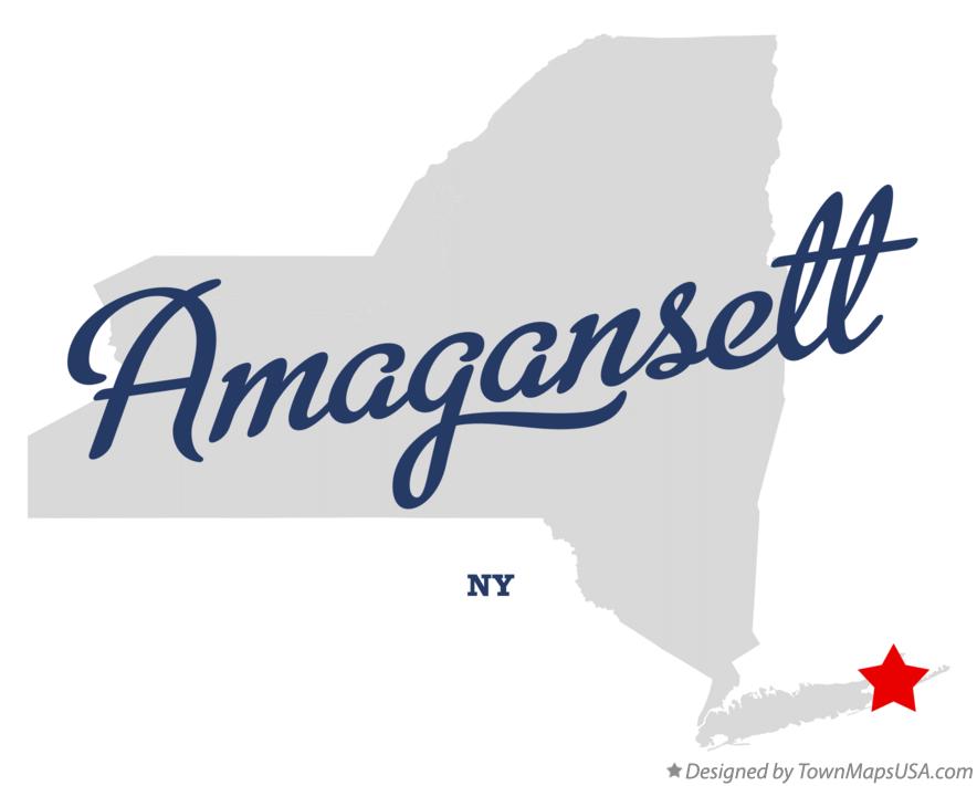 Map of Amagansett New York NY