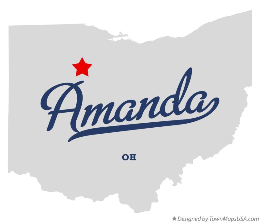 Map of Amanda Ohio OH