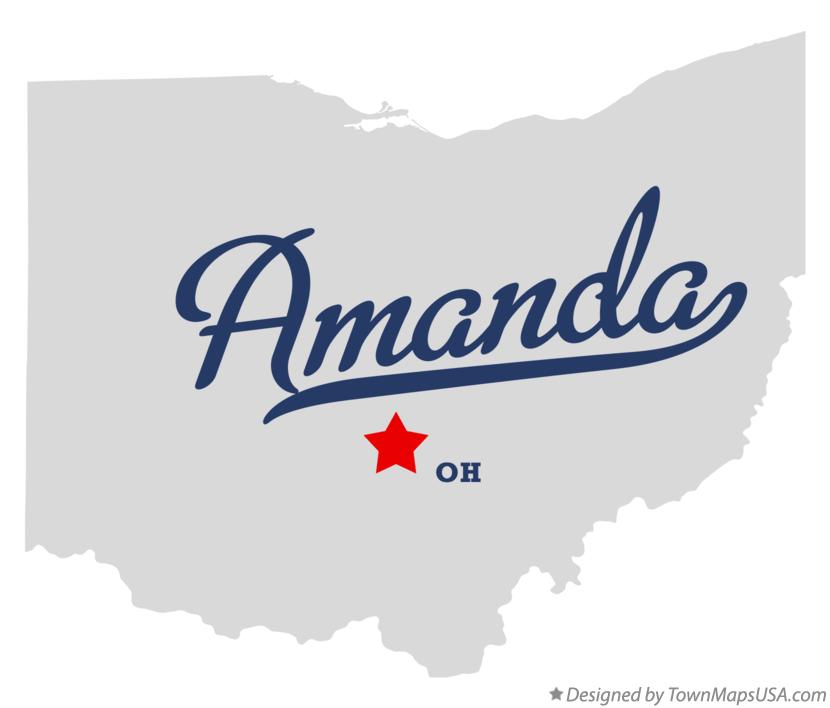 Map of Amanda Ohio OH