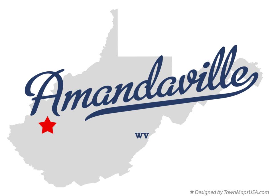 Map of Amandaville West Virginia WV