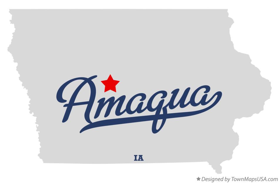 Map of Amaqua Iowa IA