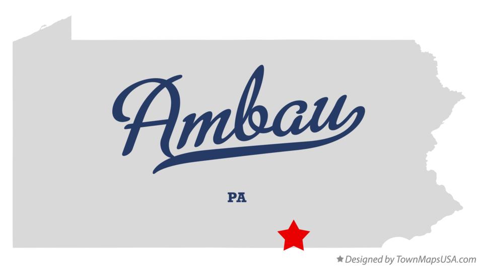Map of Ambau Pennsylvania PA