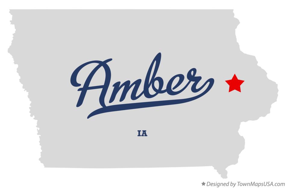 Map of Amber Iowa IA