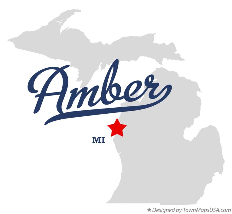 Map of Amber Michigan MI