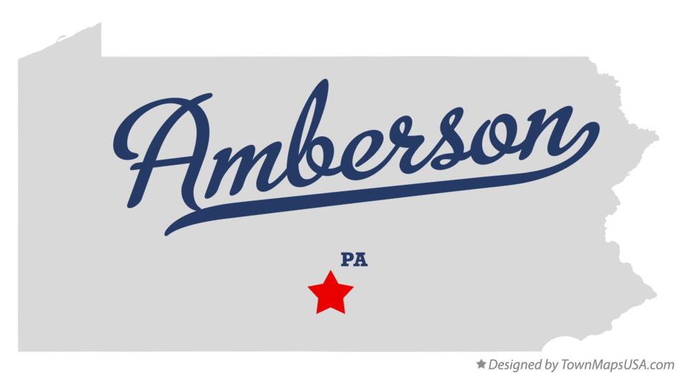 Map of Amberson Pennsylvania PA