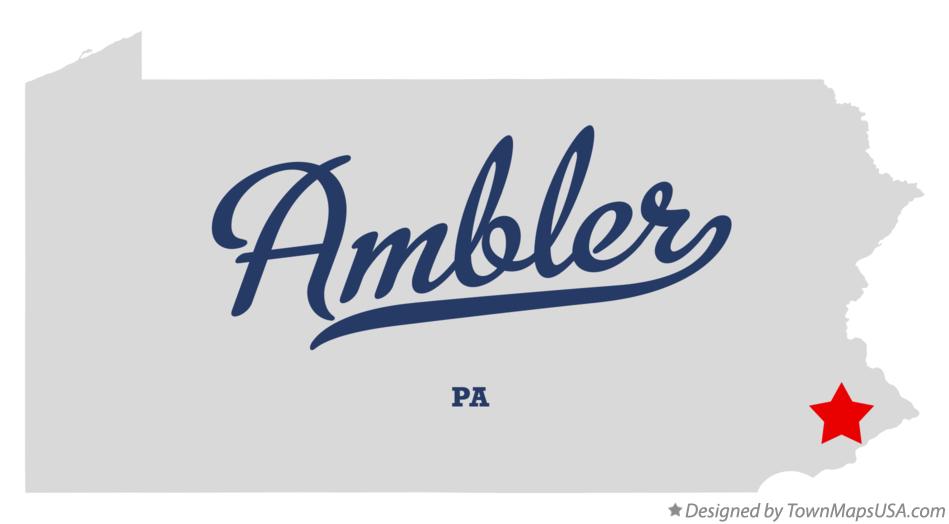 Map of Ambler Pennsylvania PA