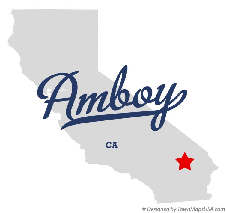 Map of Amboy California CA