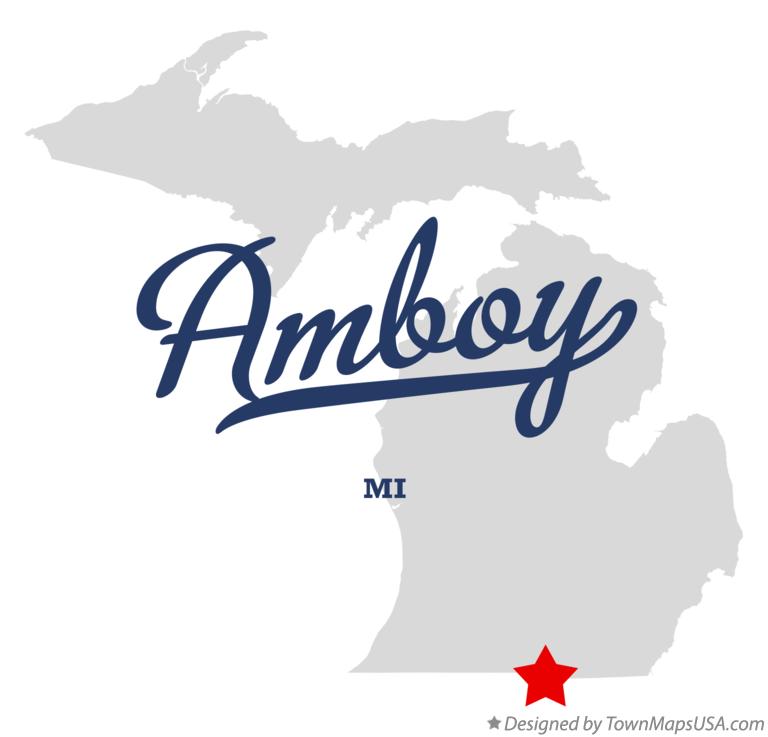 Map of Amboy Michigan MI