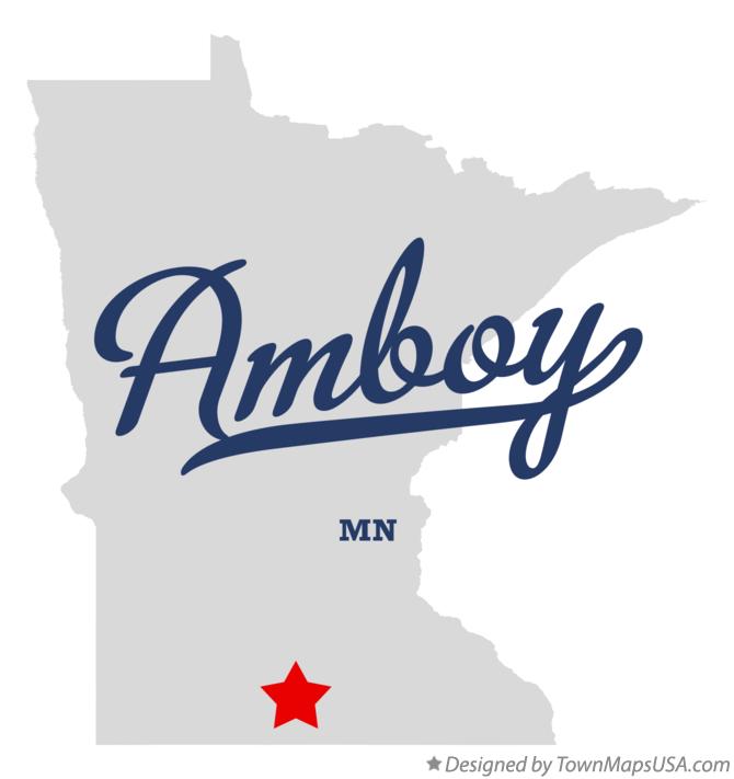 Map of Amboy Minnesota MN