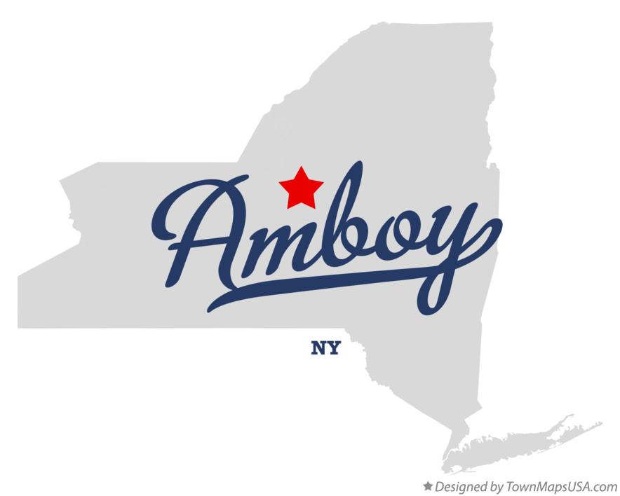 Map of Amboy New York NY