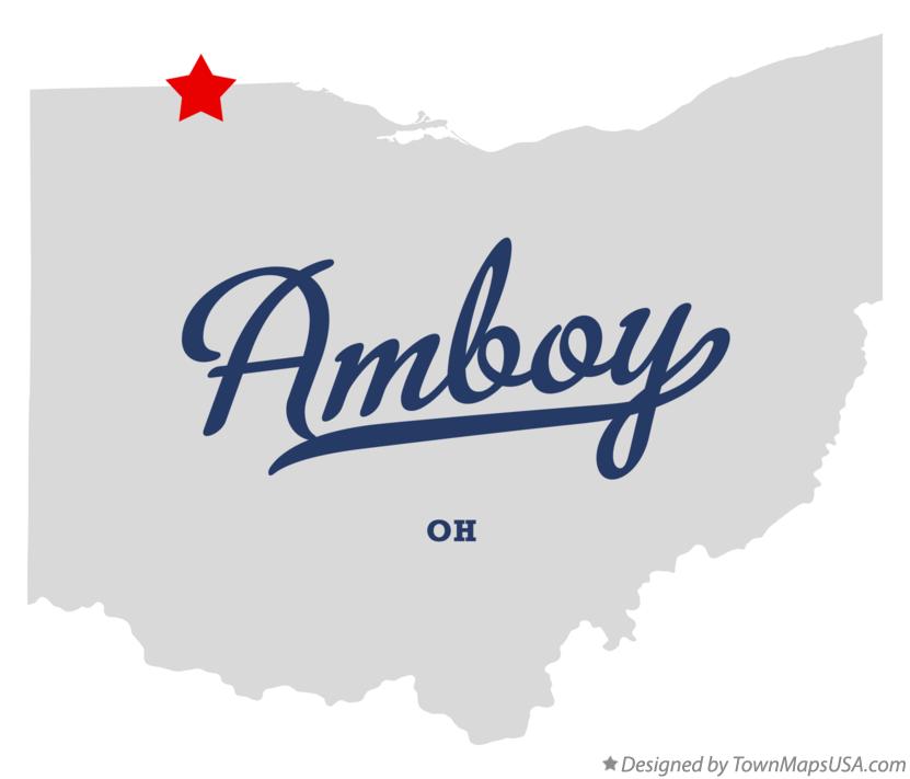 Map of Amboy Ohio OH