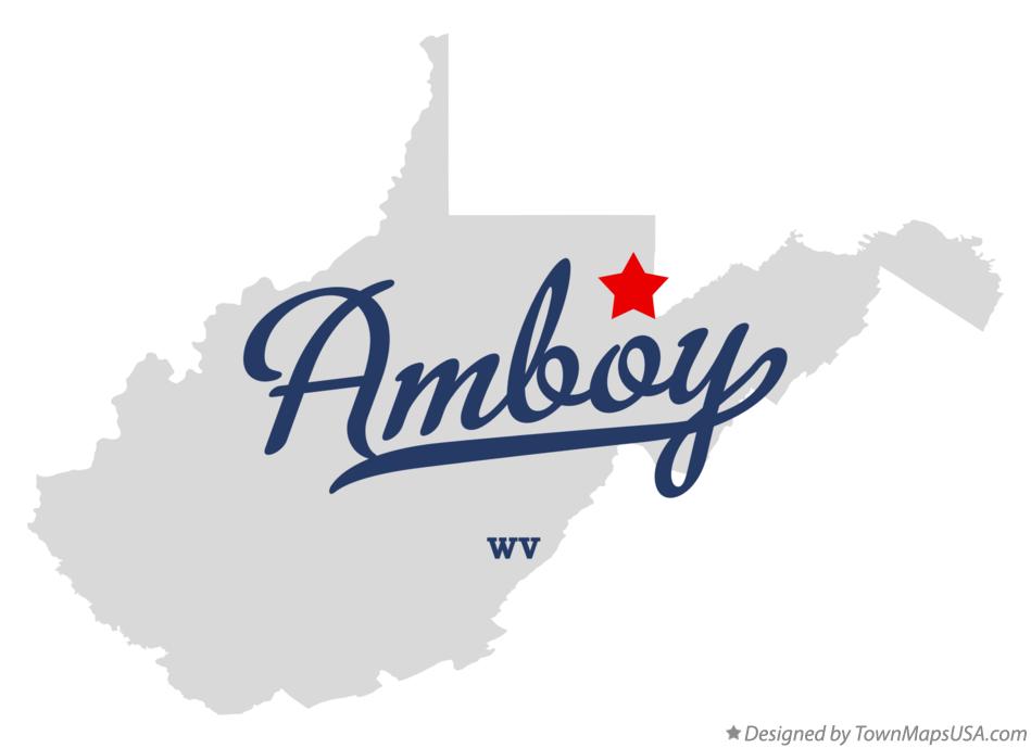 Map of Amboy West Virginia WV