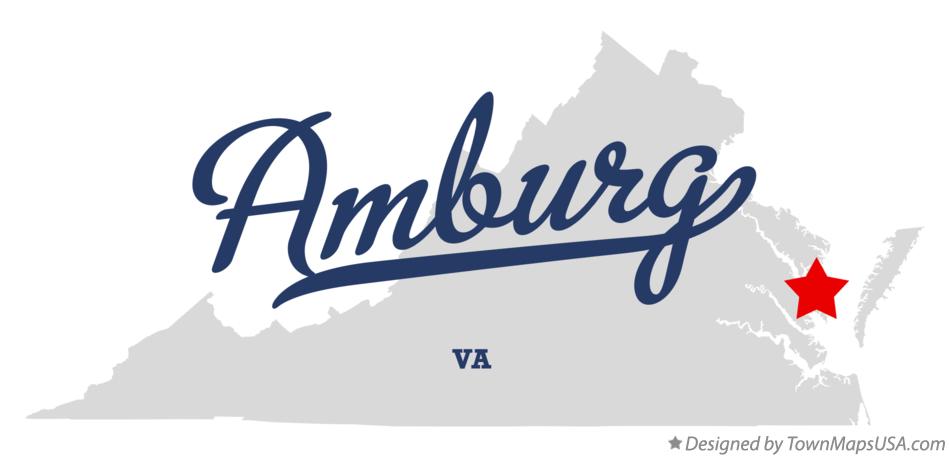Map of Amburg Virginia VA