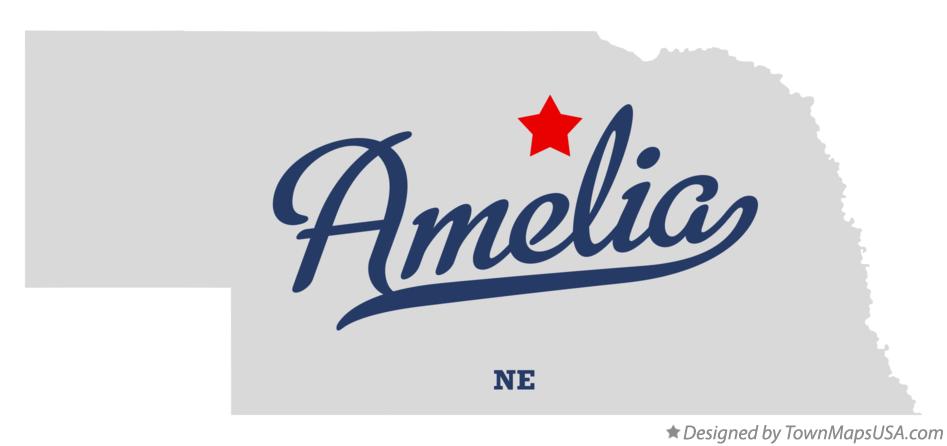 Map of Amelia Nebraska NE