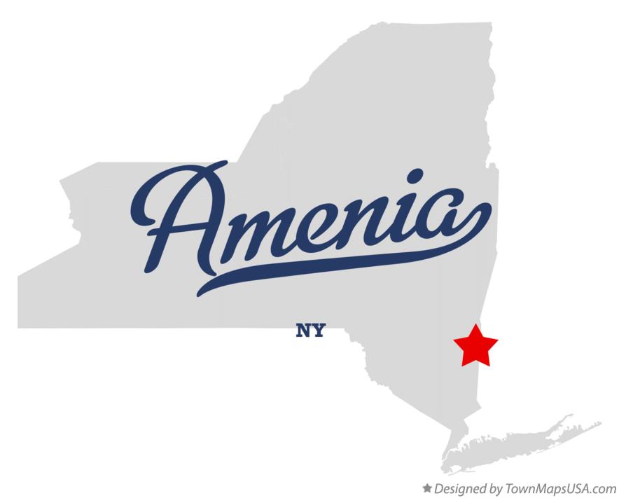 Map of Amenia New York NY