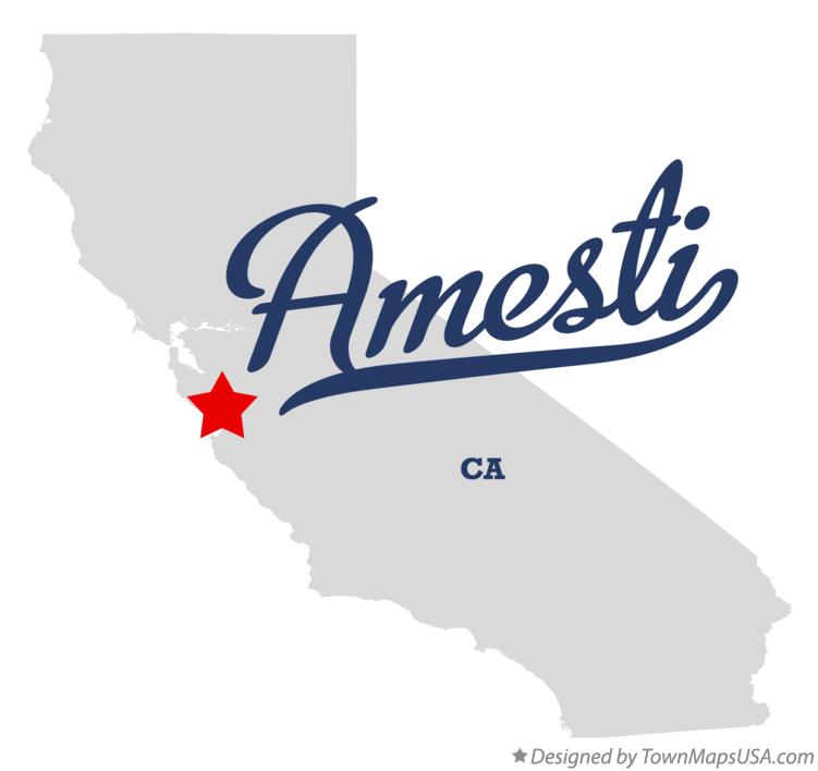 Map of Amesti California CA