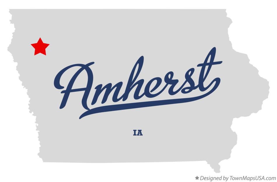 Map of Amherst Iowa IA