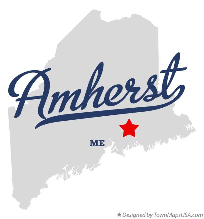 Map of Amherst Maine ME