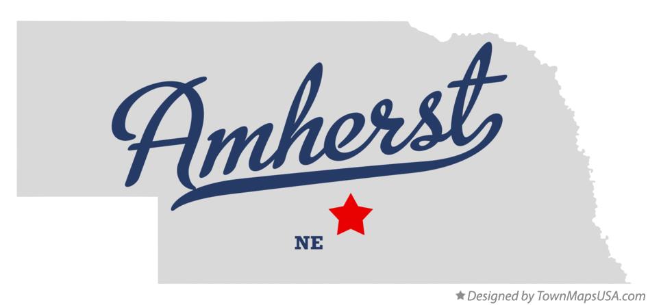 Map of Amherst Nebraska NE