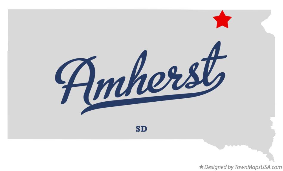 Map of Amherst South Dakota SD