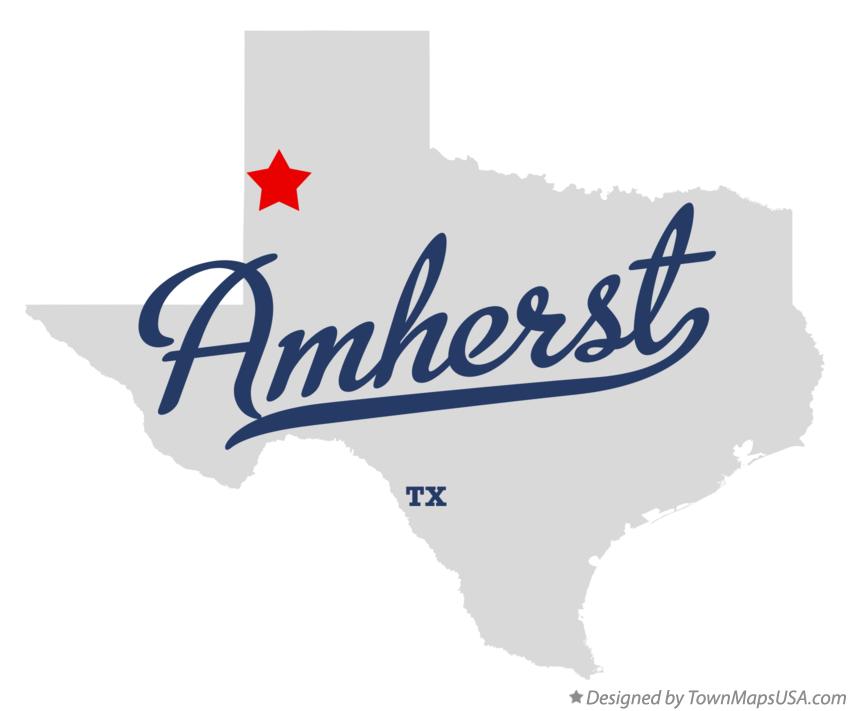 Map of Amherst Texas TX