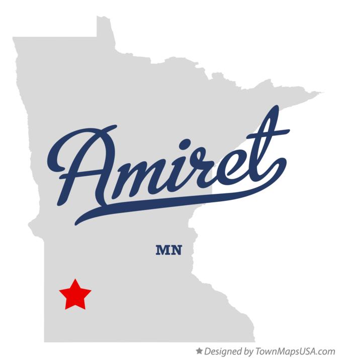 Map of Amiret Minnesota MN