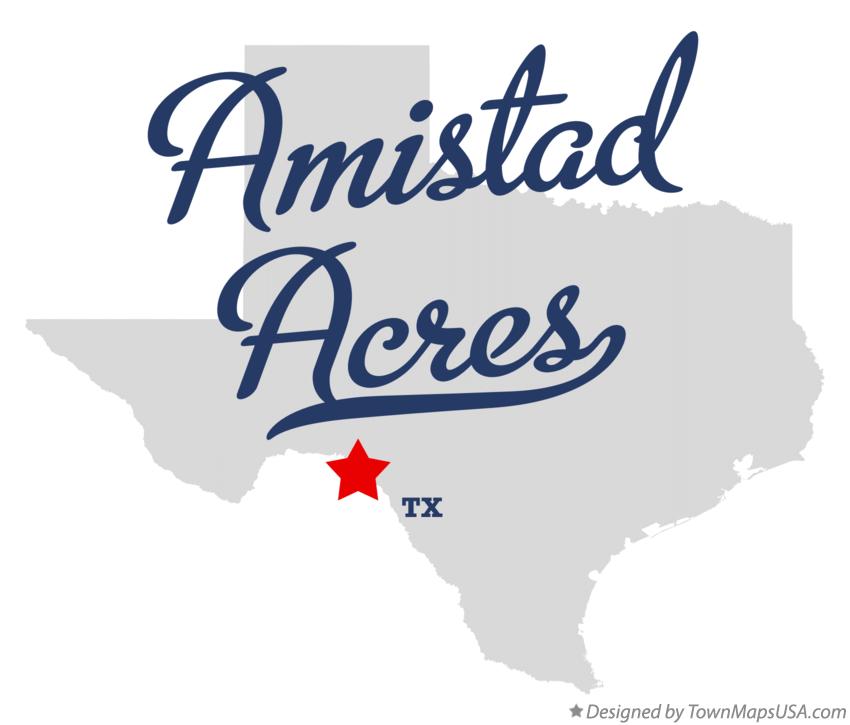 Map of Amistad Acres Texas TX